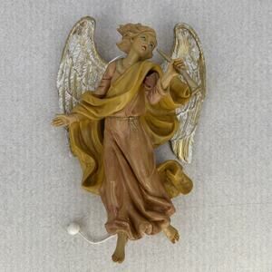 Vintage Fontanini Italian Angel Music‎ Box / Nativity Scene Angel *WORKS Song